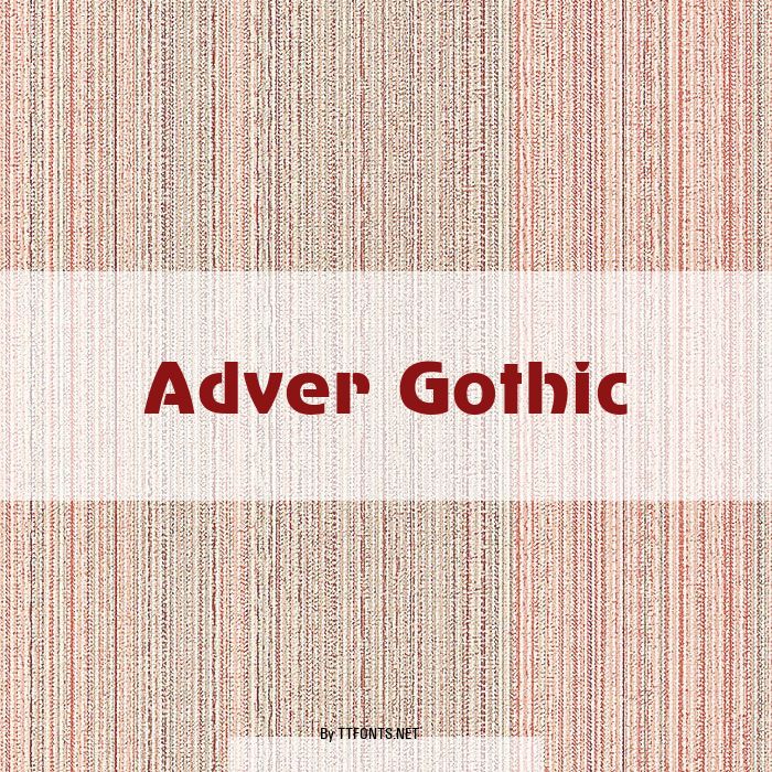Adver Gothic example
